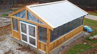 Brothers Build Dream DIY GREENHOUSE │ Road to Food Sustainability