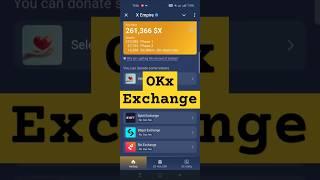 How to withdraw x empire tokens to Okx exchange