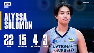 Alyssa Solomon DROPS 22 POINTS for NU vs. AdU  | UAAP SEASON 87 WOMEN’S VOLLEYBALL | HIGHLIGHTS