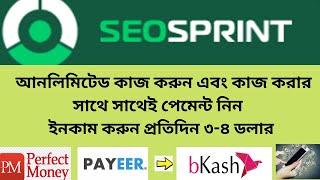 How to earn money from SEOSPRINT | মোবাইল  দিয়ে প্রতিদিন ৩-৪ ডলার ইনকাম করুন