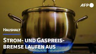 Strom- und Gaspreisbremsen werden zum Jahresende beendet | AFP