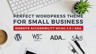 Company WordPress theme with WCAG 2.0 & ADA website accessibility adjustments