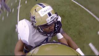 GoPro Helmet Cam on Pitt Running Back James Conner | PittLiveWire