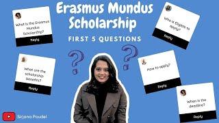 Nepali Student guide for Erasmus Mundus Scholarship 2024