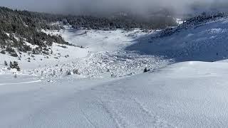 Skier triggered very large slide on Flanders, Hyalite - 9 Jan 2021