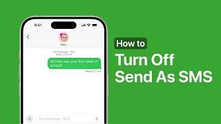 How To Turn Off Send As SMS On iPhone 16 | Send As Text Message