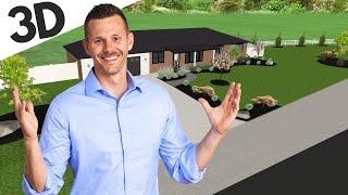 Front Yard 3D Tutorial  (Landscape Designer Secrets Revealed)