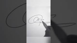 How to Draw a signature like a billionaire comment your #signature style#shorts