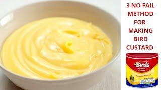 Quick and Easy Custard Recipe 3 Method/ Bird Custard Recipe