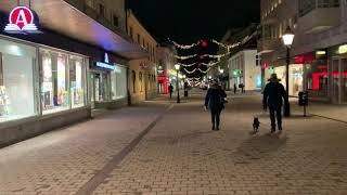 Sweden small town walk: Nyköping,  Storgatan (east and west)