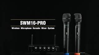 Sound Town SWM16 PRO™ Wireless Microphone Karaoke Mixer System with Optical (Toslink), AUX, and 1/4"