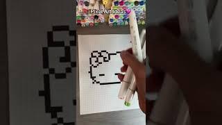 ️Pixel Art Ideas #pixel #pixelart #pixelartideas #art #artideas #hellokitty #kawaii #drawing #fypツ