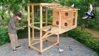 Turn discarded woods into 2in1 pigeon cage | Full tutorial