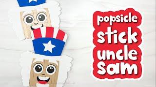 Popsicle Stick Uncle Sam Craft For Kids