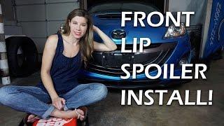 HOW TO INSTALL A FRONT LIP SPOILER!