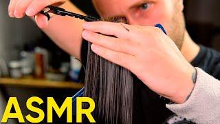 Look at this Scissors Only Haircut!  ASMR BARBER