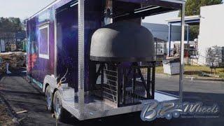 Biz On Wheels Brick Wood Fired Pizza Oven 20ft Trailer