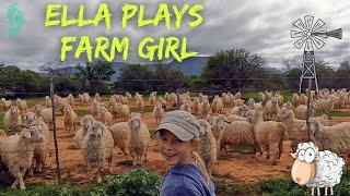 Ella plays FARM GIRL for the day | SOUTH AFRICAN farm life