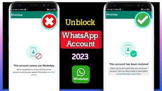 How To Fix This Account Is Not Allowed To Use WhatsApp Due To Spam (2023) | Unblock WhatsApp Account