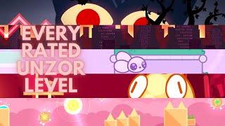 Every Rated Unzor Level (As of 8/9/22) (Geometry Dash)