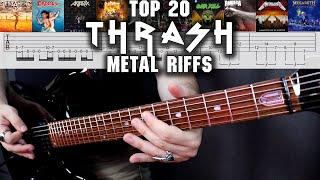 TOP 20 THRASH METAL RIFFS | With Tabs