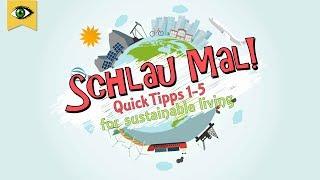 5 Quick Tips for sustainable eco-friendly living - Sustainability tips for your home - Schlaumal