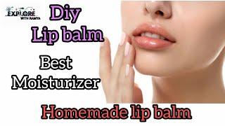 Homemade Lip Balm # diy lipbalm #easy lip moisturizer # explore with ramya #youtube shorts