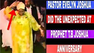 pastor Evelyn joshua did the unexpected at prophet T.B JOSHUA anniversary 🫡