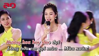 Karaoke Mùa xuân làng lúa làng hoa.Beat chuẩn  Đặng Hồng Nhung