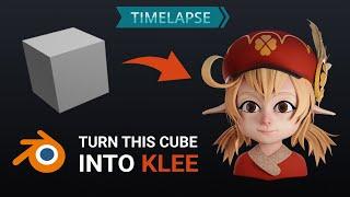 Sculpting Stylized Klee in Blender (Timelapse)