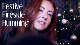 Festive Soft Comfort  ASMR  Humming & Face Brushing & Crackles for Sleep