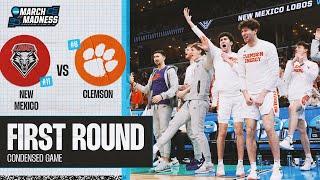 Clemson vs New Mexico - First Round NCAA tournament extended highlights