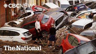 Devastation in Valencia, Spain after year of rain falls in 8 hours