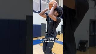 The guy that ONLY uses backboard.. #sports