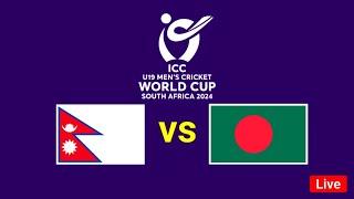 Live U19 Bangladesh vs Nepal | Live Nepal v Bangladesh U19 Super Six Match