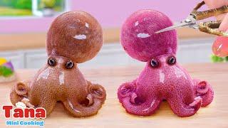 Miniature Food | Cook Octopus with the Best Japanese Recipe  Tana Mini Cooking