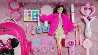 Most Satisfying with Unboxing MINNIE MOUSE Fashion Accessories, Makeup and Barbie Doll