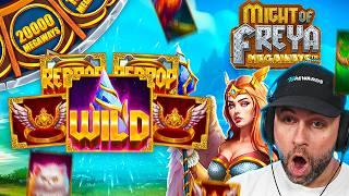 I did MAX BET SPINS & BONUSED on the *NEW* MIGHT OF FREYA MEGAWAYS!! (Bonus Buys)