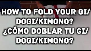 How to fold a gi / Cómo doblar un gi (Aikido Shodokan)