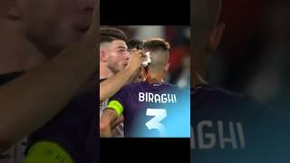 Cristiano biraghi head injury #biraghi #shorts #fiorentina @Kickoffchronicles1