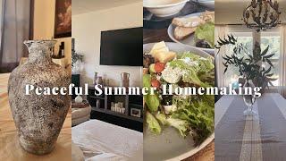 Peaceful Summer Homemaking | A Day of DIY Projects, Granola and Decluttering