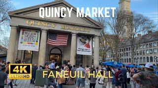 [4K] EXPLORING BOSTON QUINCY MARKET