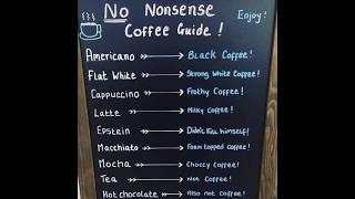 No Nonsense Coffee Guide #coffee #coffeeguide #joke