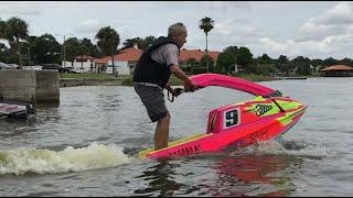 Johnny "O" Silverstein seeing his race jetski for the first time in 23 years