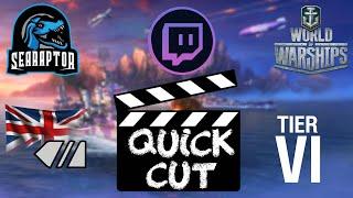 World of Warships - Quick Cut: Tier VI Premium British Battleship HMS Repulse (Ranked Gameplay)