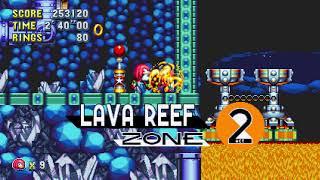 Sonic Mania: Knuckles & Knuckles Mode Lava Reef Zone Acts 1/2