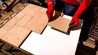 DIY Concrete Slabs / Cream CONCRETE / Travertin Design () Stoneidea...