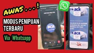 MODUS PENIPUAN TERBARU VIA WHATSAPP DENGAN WEB BANK BCA PALSU