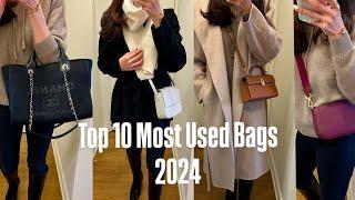 TOP 10 MOST USED BAGS of 2024 {with mod shots}