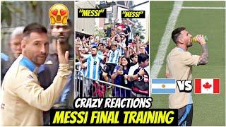 Unbelievable: MESSI Fans Show Unwavering Support at Argentina's Final Copa America Training